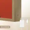 Oranje - Hoed - Vrouw Light Box met batterij (Wandlamp) middel -USP_websiteoplaadbaarNL