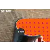 Cool - Stippen - Oranje Placemat vinyl groot -closeup
