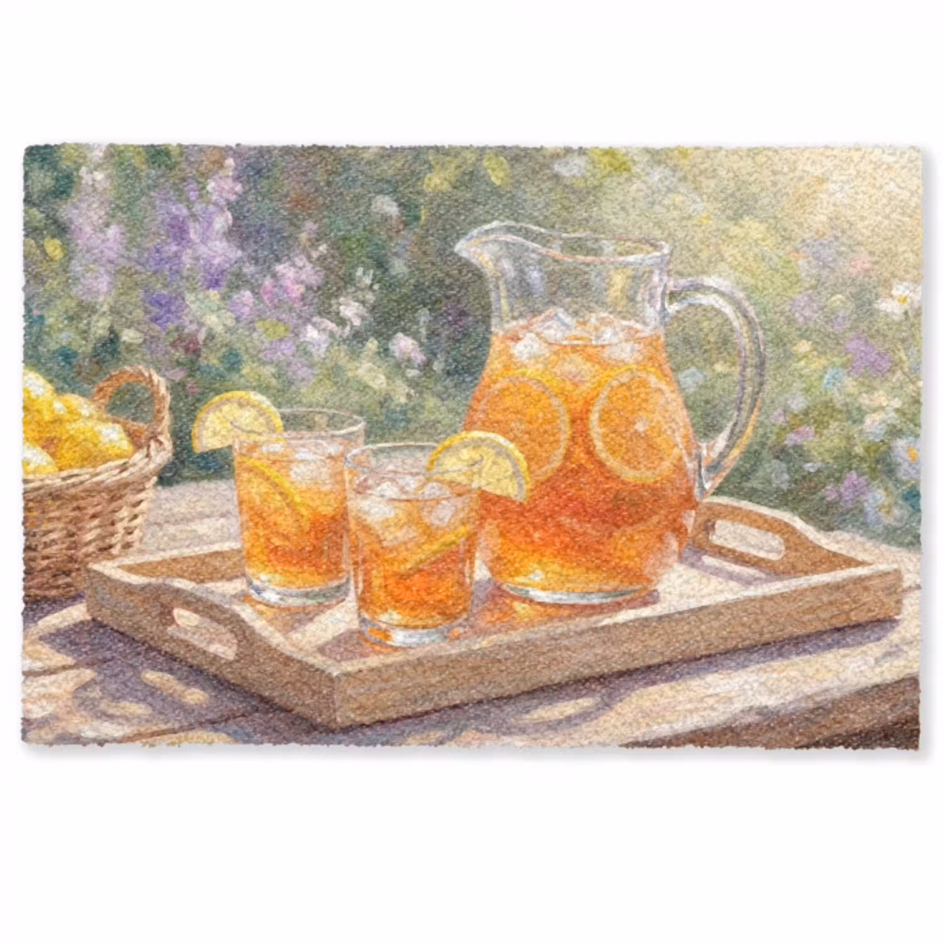Drank - Citroen - Zomer - Tuin - Geel Deurmat klein -zkaufland3d