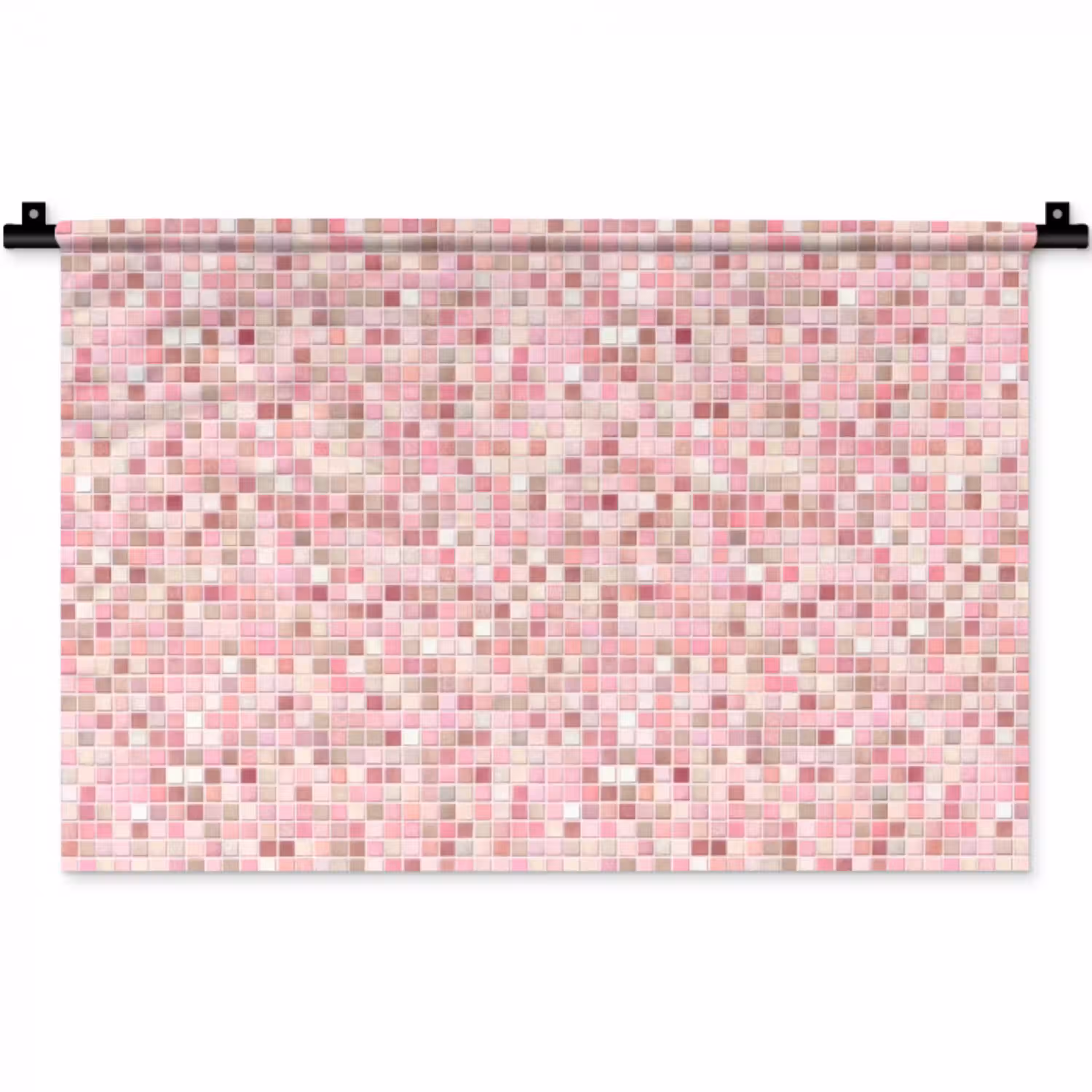 Mozaïek - Patroon - Roze Wandkleed katoen klein 269 -zz3d