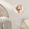 Boeket - Strikje - Kaartje - Quote Wandcirkel kunststof plaat 5mm dik klein -sfeer5