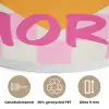 Valentijn - Love - Roze - Oranje Akoestische PET Vilt - Rond klein -closeup_NL