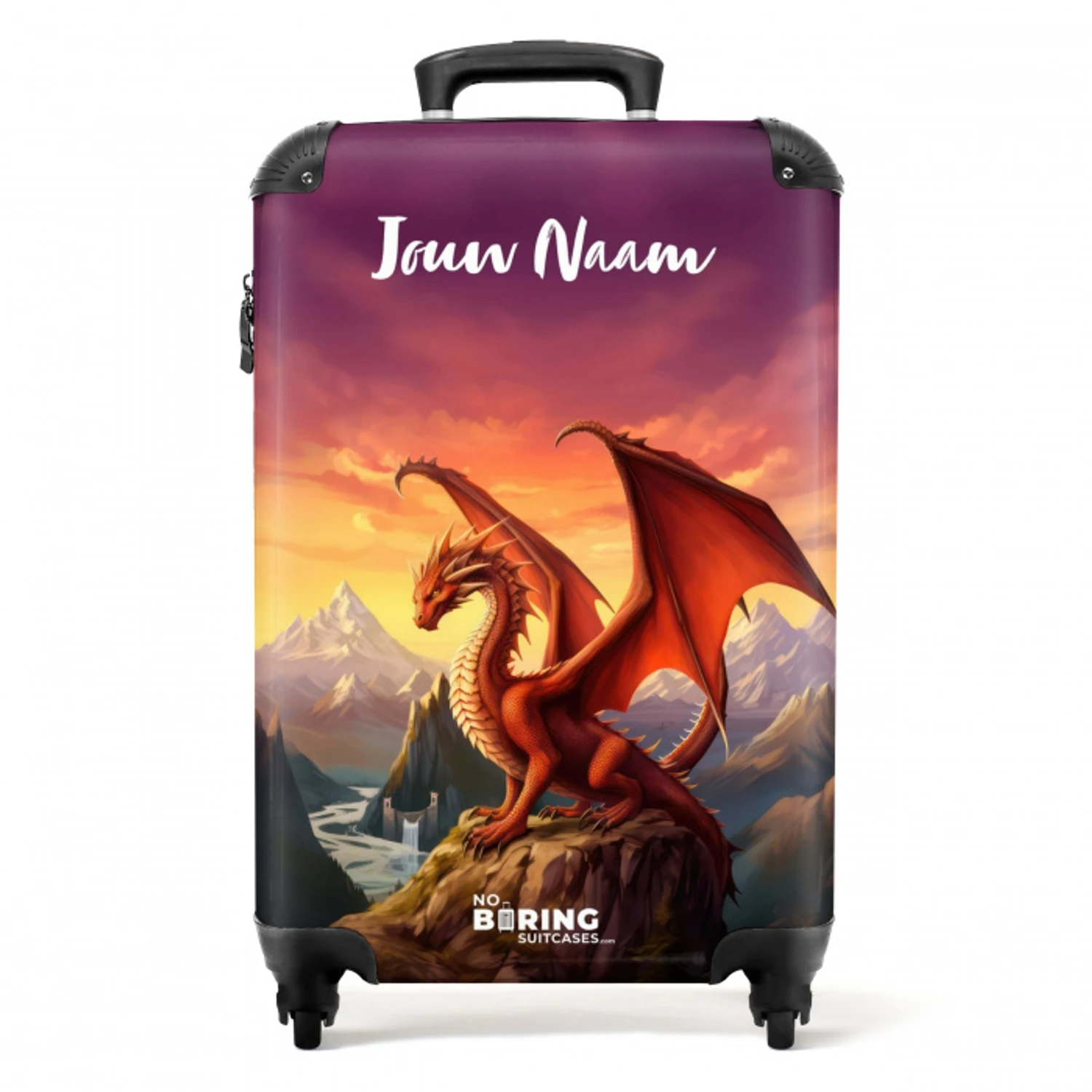 Rode reuzendraak NBS - Handbagage koffer - Kinderen Unisex middel -productfoto_recht