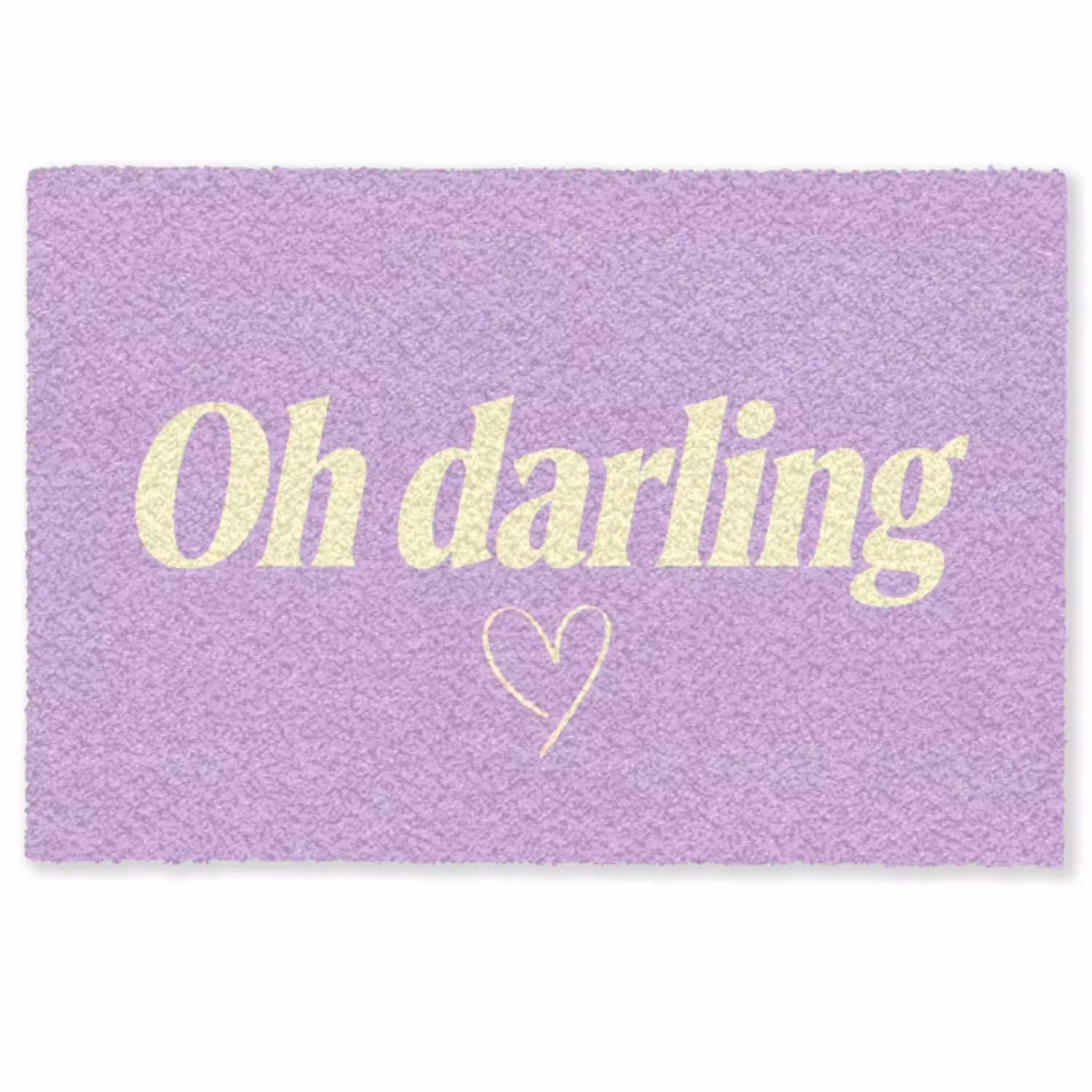 Oh darling - Hart - Paars Deurmat klein -zkaufland3d