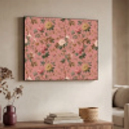 Klassiek - Botanisch - Roze Textielframe zwart klein 947 -sfeer3