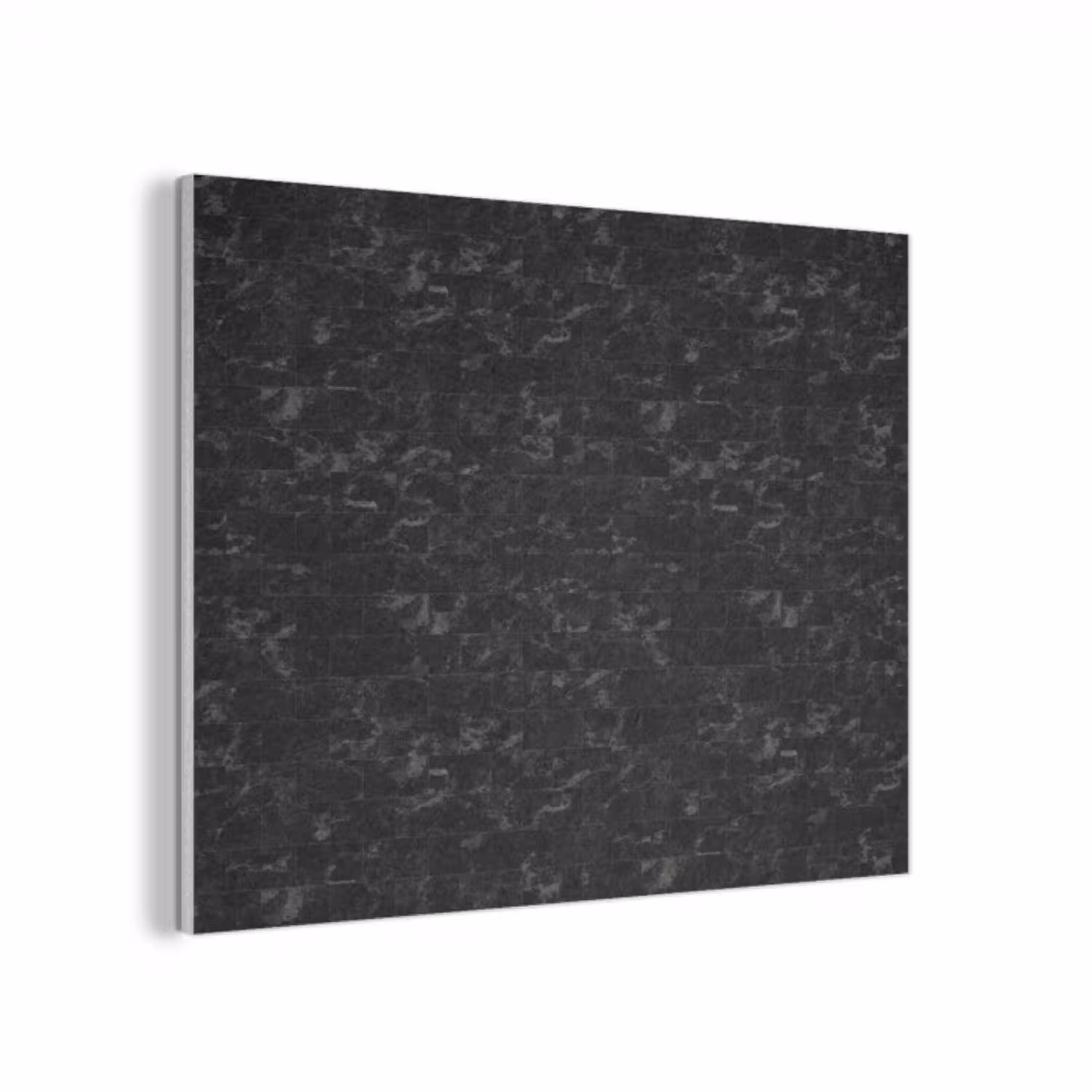 Tegels - Patroon - Marmer - Zwart PET vilt klein 837 -3d