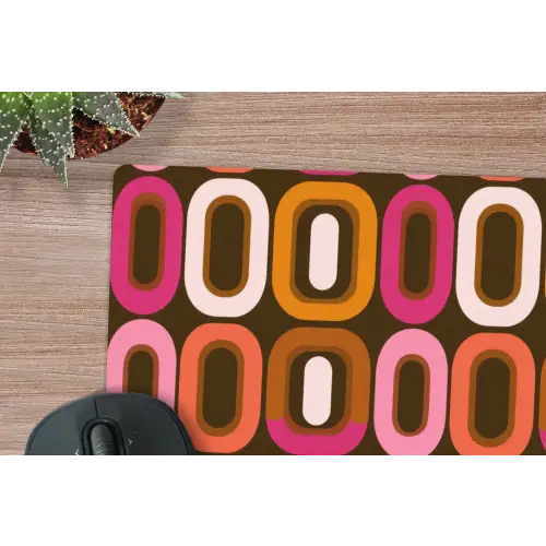 Modern - Retro - Kleurrijk muismat rubber klein 262 -closeup