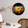 Spaghetti - Graffiti - Verf - Kleurrijk - Eten - Modern Wandcirkel plexiglas klein -sfeer4