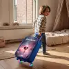 Roze Alien in Sterrennevel Kinderkoffer - Blauw klein -sfeer1