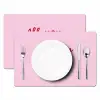 Tekst - Roze - Love - Hart Placemat vinyl groot -zzsfeer2_Kitchenyeah-website