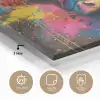 Graffiti - Schotse hooglander - Koe - Kleurrijk plexiglas 5mm klein -sfeer2