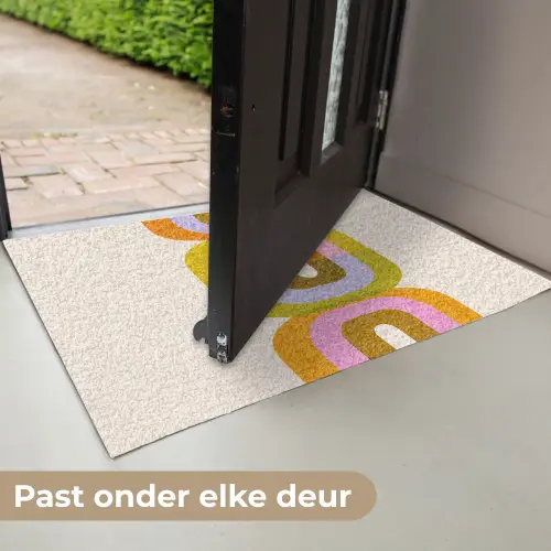 Stapel - Vormen - Geblokt - Oranje Deurmat klein -USP_NL