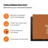 Sinaasappel - Getekend - Bladeren - Bruin Inductie beschermer vinyl 3mm klein -zzzzzzz-td-ups