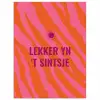 Quote - Zomer - Roze poster papier klein -3d