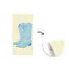 Illustratie - Cowboylaarzen - Patroon fotobehang vinyl groot -3d