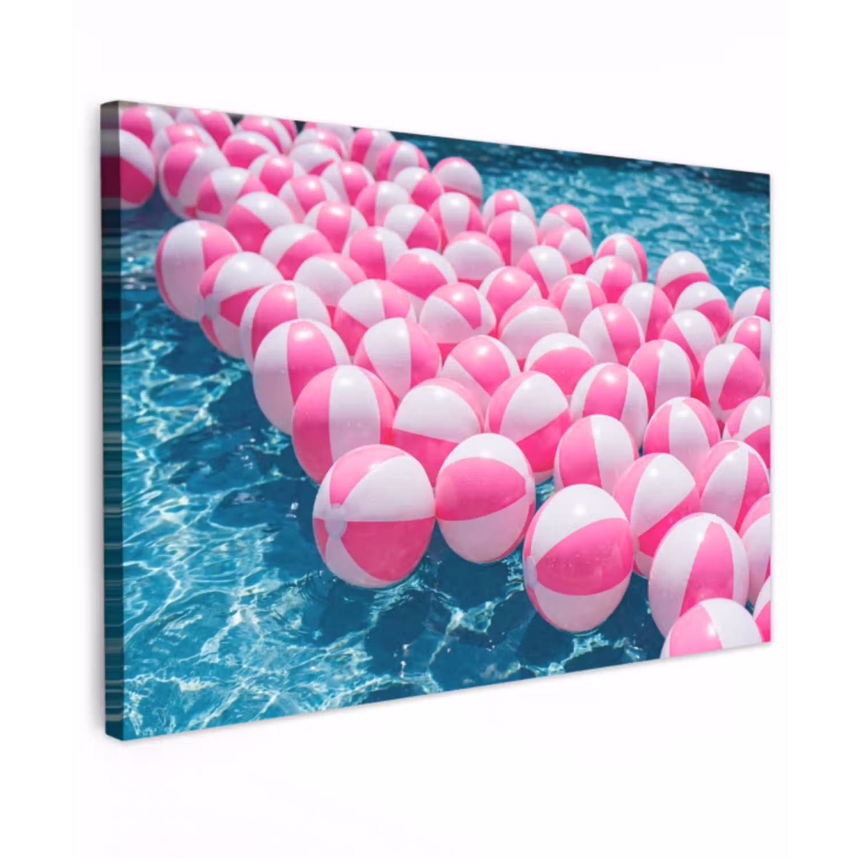 Strandballen - Roze - Water canvas 2cm klein -z3d