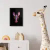 Kreeft - Paars - Roze - Zwart - Stippen - Lila fotolijst zwart zonder passe partout klein -usfeer4_kinderkamer
