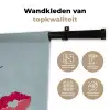 Kiss my ass - Lip - Blauw Wandkleed katoen klein -sfeer2