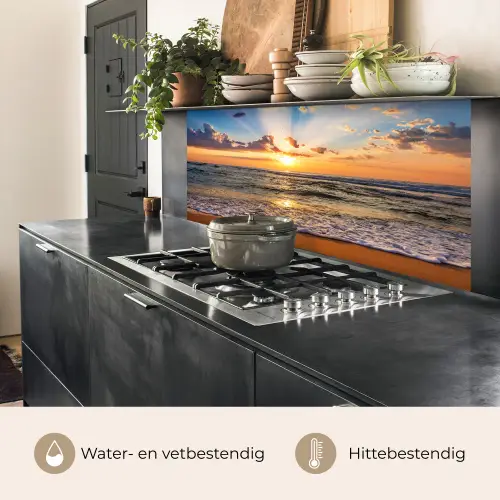 Strand - Zonsondergang - Zee - Wolken - Horizon keuken achterwand 2 middel -usp_NL