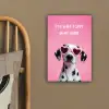 Hartjes - Hond - Valentijn - Roze canvas 2cm klein -sfeer3