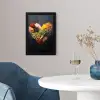 Specerijen - Mix - Hartvorm - Zwart fotolijst zwart zonder passe partout klein -sfeer4