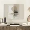 Cirkel - Compositie - Diepte - Beige PET vilt klein -sfeer1