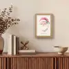 Kerstman - Kerst - Quote - Beige Light Box met kabel (Tafellamp) klein -sfeer2