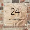 Houten nerf - Klassiek Naambord Vierkant klein -sfeer2