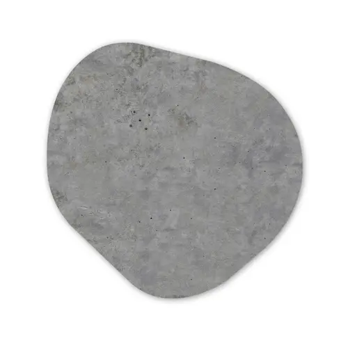 Beton - Industrieel - Patronen Wandcirkel Organisch Forex 3mm klein 629 -3d