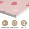Hartjes - Patroon - Roze - Eenvoudig PET vilt klein -closeup_NL