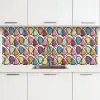 Patroon - Ovaal - Pastel keuken achterwand 2 middel 871 -3d