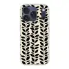 Botanisch - Dessin - Zwart - Beige Telefoonhoesje iPhone 17 Pro klein 878 -3d