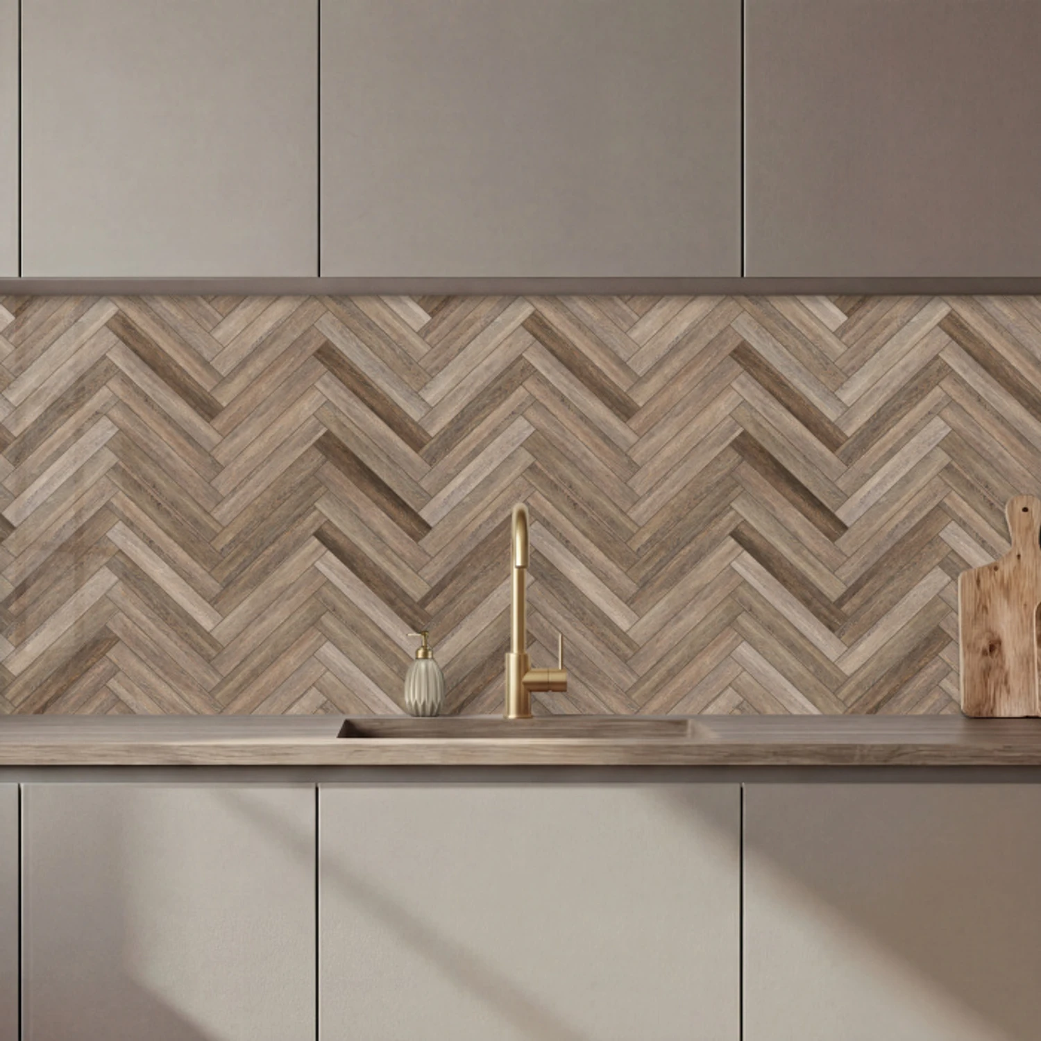 Patronen - Hout - Bruin keuken achterwand 2 middel 871 zz_3dshopping