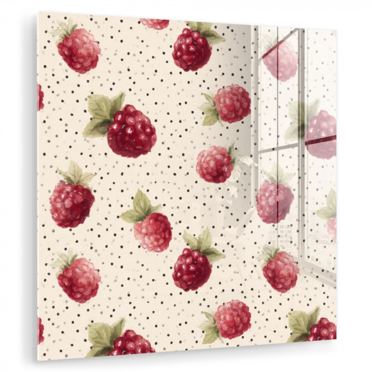 Framboos - Stippen - Rood plexiglas 5mm klein 11 -zzzproduct_nieuw