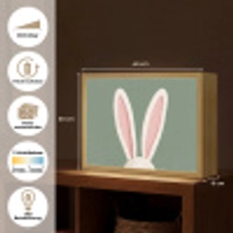 Hazen - Oren - Roze Light Box met batterij (Wandlamp) middel -USP_websiteoverzichtDE