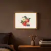 Aardbeien - Madeliefjes - Quote - Sterretjes Light Box met batterij (Wandlamp) middel -sfeer4