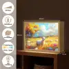 Schaap - Weide - Bloemen Light Box met batterij (Wandlamp) middel -USP_websiteoverzichtNL