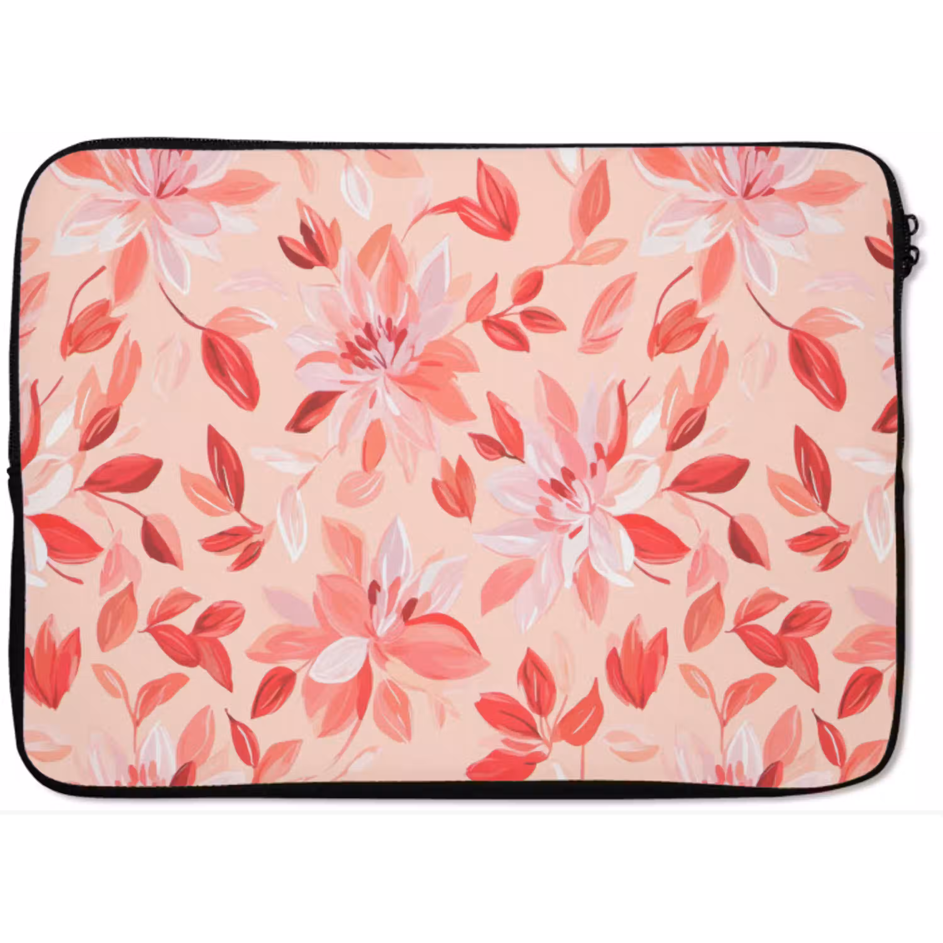 Botanisch - Bloemen - Rood laptophoes neopreen klein 279 -zkaufland3dotto