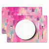 Discobal - Pink - Verf Placemat vinyl groot -zzsfeer2_Kitchenyeah-website