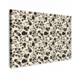 Bloemen - Dessin - Zwart canvas 2cm klein 34 -z3d