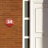 Rood - Blokjes - Klassiek Naambord Organisch middel -sfeer3