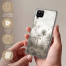 Jungle - Palmbomen - Natuur Telefoonhoesje Samsung Galaxy A12 klein -sfeer3_NL