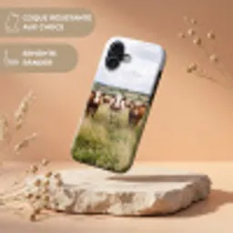 Koeien - Portret - Weide - Boerderij - Nieuwsgierig Toughcase MagSafe Apple iPhone 17 klein -USP_RandenV_FR