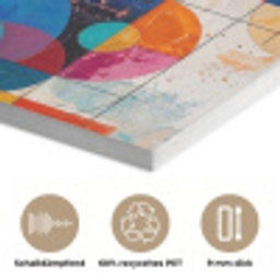 Kunst - Geometrisch - Abstract - Kleurrijk PET vilt klein -closeup_DE