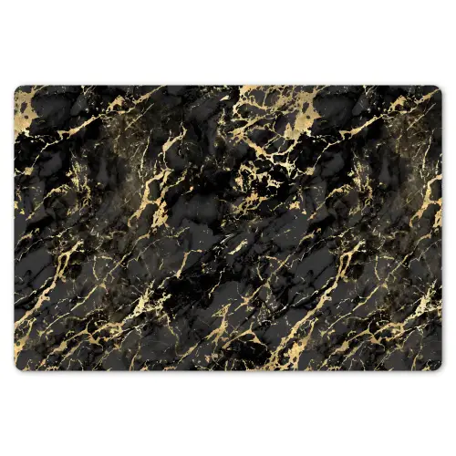 Marmer - Zwart - Goudstructuur Placemat vinyl groot 368 -zzsfeer1_Kitchenyeah-website