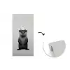 Otter - WC rol - Zwart - Wit fotobehang vinyl groot -3d
