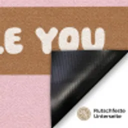 Quote - Pink - Dog Deurmat klein -antislip_DE