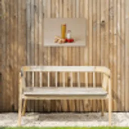 Spaghetti - Melk - Tomaten - Eieren - Brood Tuinposter op houten frame 2 cm dik klein -sfeer4