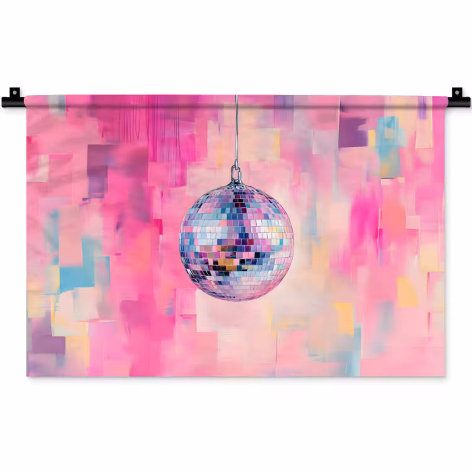Wandkleed - Discobal - Pink - Verf