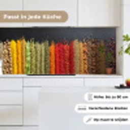 Specerijen - Kruiden - Banen - Regenboog keuken achterwand 2 middel -sfeer4_DE